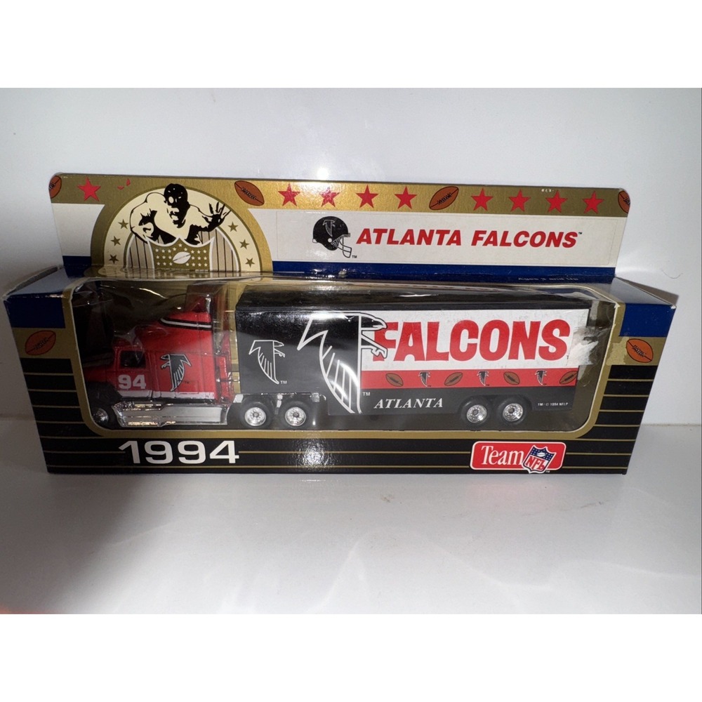 Atlanta Falcons Matchbox Tractor Trailer NFL 1994 White Rose Collectibles